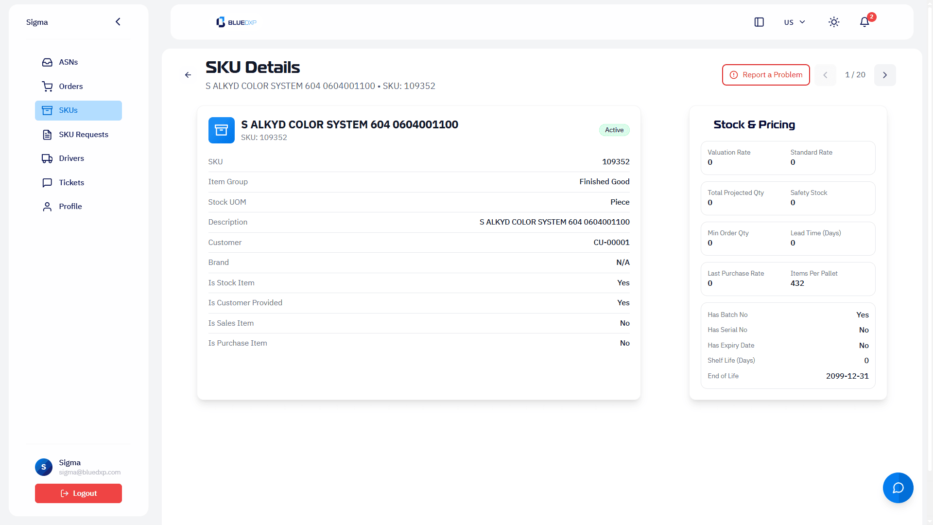 Discover Portal SKU Details